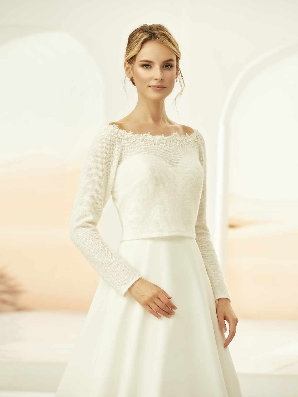 bianco evento bridal bolero e325 1 1